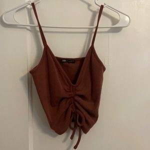 zara cropped top